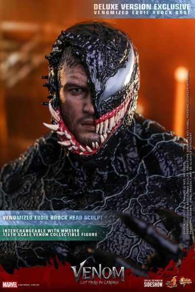 Figura Carnage Deluxe Venom Habrá Matanza Movie Masterpiece Hot Toys Escala 1/6