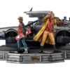 Estatua Regreso al Futuro 2 Set Completo DeLorean Deluxe Version Escala 1:10