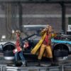 Estatua Regreso al Futuro 2 Set Completo DeLorean Deluxe Version Escala 1:10