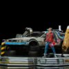 Estatua Regreso al Futuro 2 Set Completo DeLorean Deluxe Version Escala 1:10