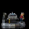 Estatua Regreso al Futuro 2 Set Completo DeLorean Deluxe Version Escala 1:10