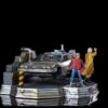 Estatua Regreso al Futuro 2 Set Completo DeLorean Deluxe Version Escala 1:10
