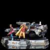Estatua Regreso al Futuro 2 Set Completo DeLorean Deluxe Version Escala 1:10