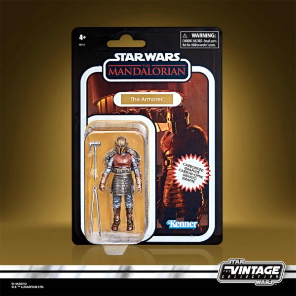 Figura The Armorer Star Wars The Mandalorian Vintage Carbonized Collection Hasbro