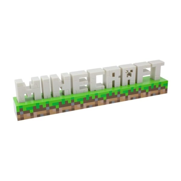 Cartel Minecraft Logo Lámpara