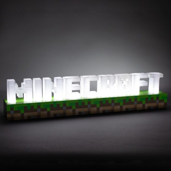 Cartel Minecraft Logo Lámpara