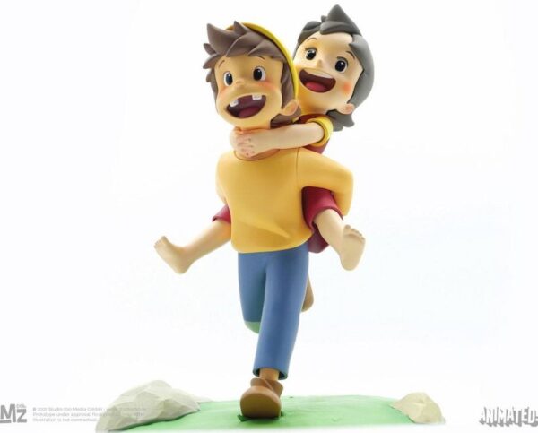 Estatua Heidi y Pedro Animated