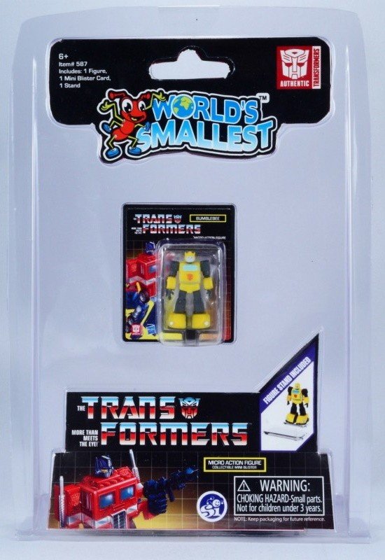 Figura Bumblebee Transformers Micro Action Figures World's Smallest
