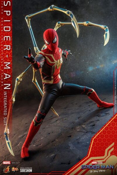 Figura Spiderman No Way Home Integrated Suit Deluxe Escala 1:6 Hot Toys