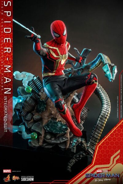 Figura Spiderman No Way Home Integrated Suit Deluxe Escala 1:6 Hot Toys