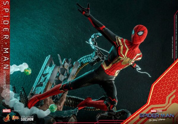 Figura Spiderman No Way Home Integrated Suit Deluxe Escala 1:6 Hot Toys