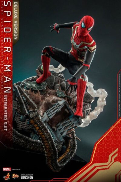 Figura Spiderman No Way Home Integrated Suit Deluxe Escala 1:6 Hot Toys