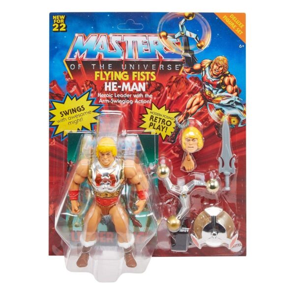 Figura He-Man Flying Fists Masters Del Universo Origins Deluxe Mattel