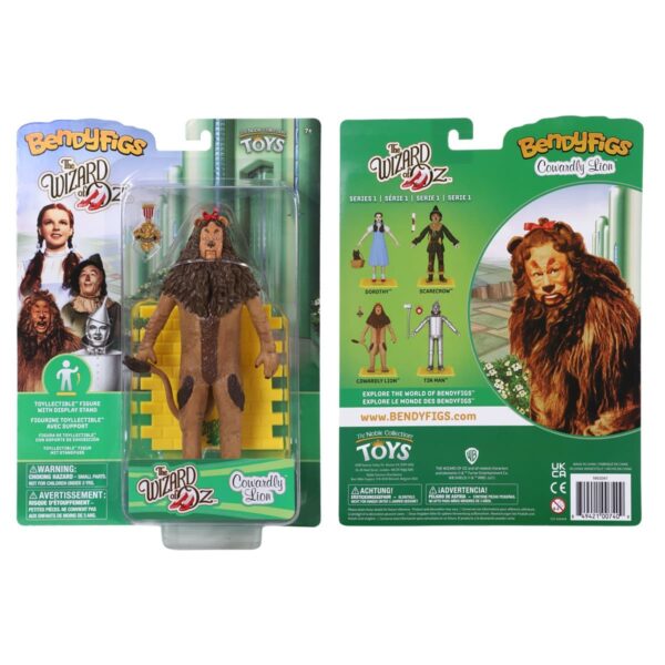 Figura León Cobarde El Mago De Oz Bendyfig Noble Collection