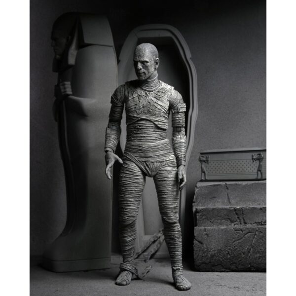 Figura La Momia Blanco Y Negro Ultimate Universal Monsters NECA