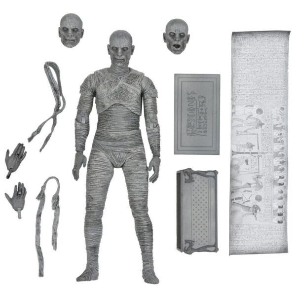 Figura La Momia Blanco Y Negro Ultimate Universal Monsters NECA
