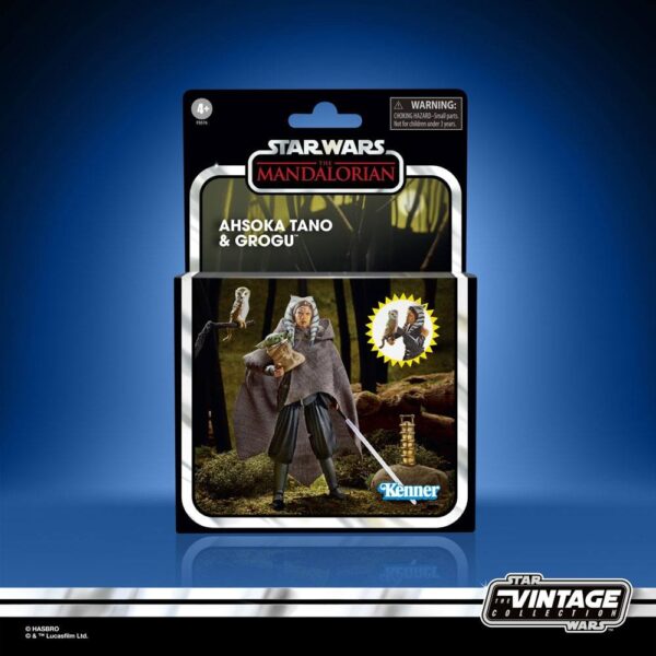 Figura Ahsoka Tano y Grogu Star Wars The Mandalorian Vintage Series Hasbro