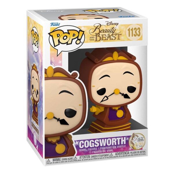 Figura Cogsworth La Bella Y La Bestia Disney POP Movies Funko 1133