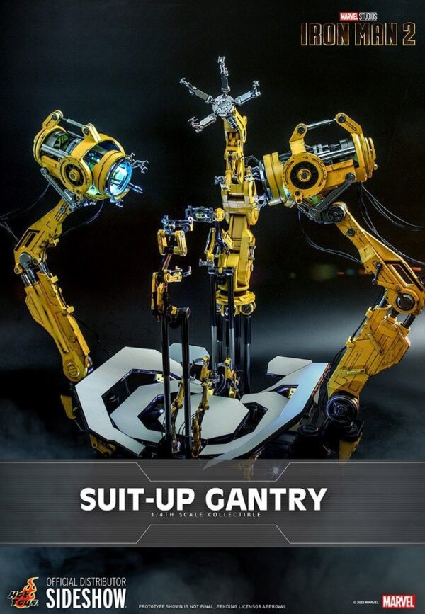 Set Accesorios Iron Man 2 Suit Up Gantry Hot Toys