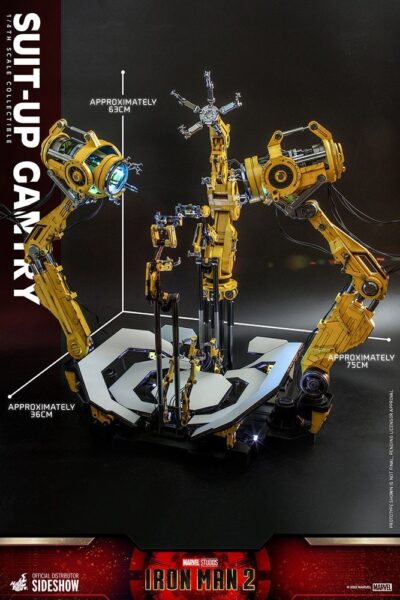 Set Accesorios Iron Man 2 Suit Up Gantry Hot Toys