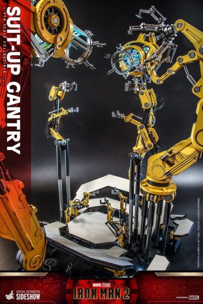 Set Accesorios Iron Man 2 Suit Up Gantry Hot Toys