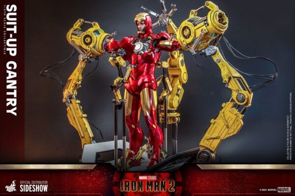 Set Accesorios Iron Man 2 Suit Up Gantry Hot Toys