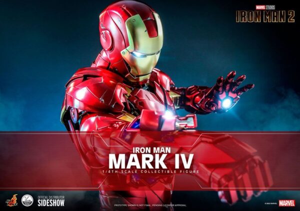 Figura Iron Man 2 Mark IV Escala 1/4 Hot Toys