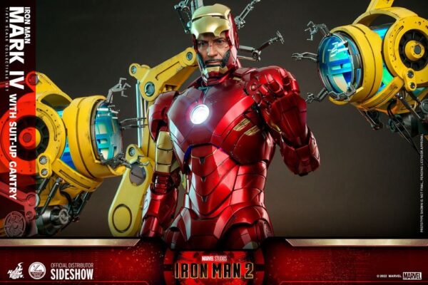 Figura Iron Man 2 Mark IV Escala 1/4 con Suit Up Gantry Hot Toys