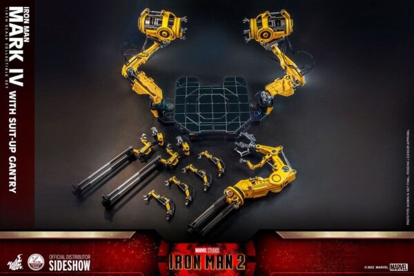 Figura Iron Man 2 Mark IV Escala 1/4 con Suit Up Gantry Hot Toys