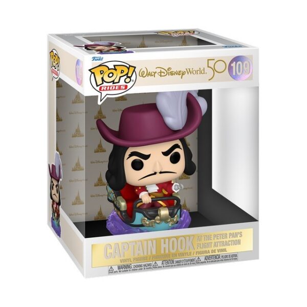 Figura Capitán Garfio at Peter Pan's Flight Disney World 50th Anniversary Pop! Rides Funko 109
