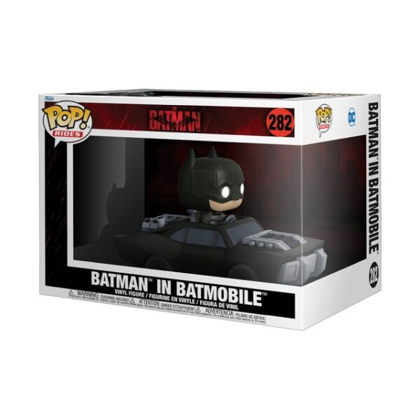 Figura Batman In Batmobile The Batman Pop! Rides Super Deluxe Funko 282