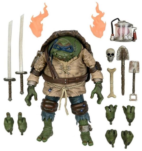 Figura Ultimate Leonardo Jorobado Frankenstein Monster Universal Monsters X TMNT Neca