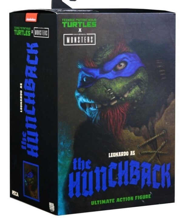 Figura Ultimate Leonardo Jorobado Frankenstein Monster Universal Monsters X TMNT Neca