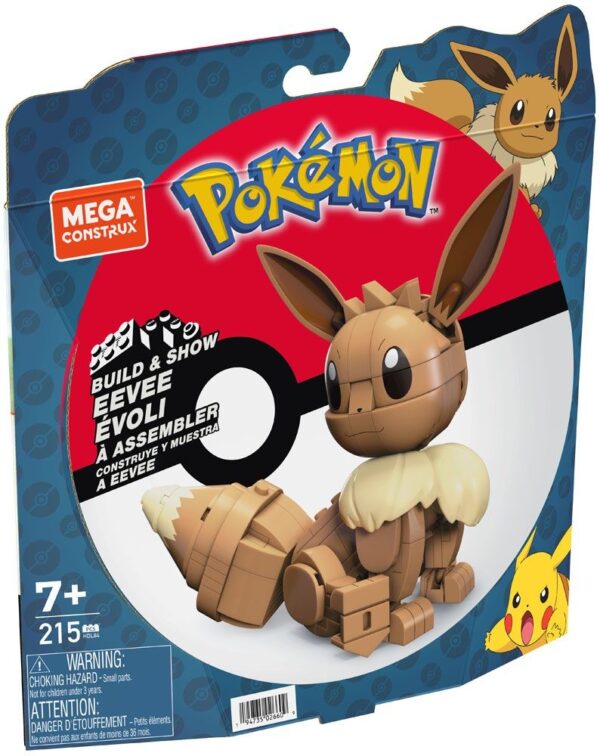 Kit De Construcción Eevee Pokemon Mega Construx Build And Show Mattel