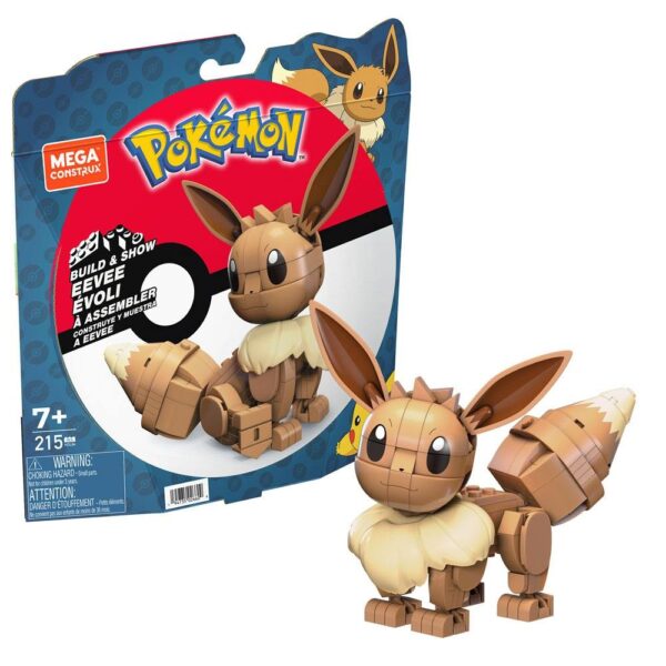 Kit De Construcción Eevee Pokemon Mega Construx Build And Show Mattel