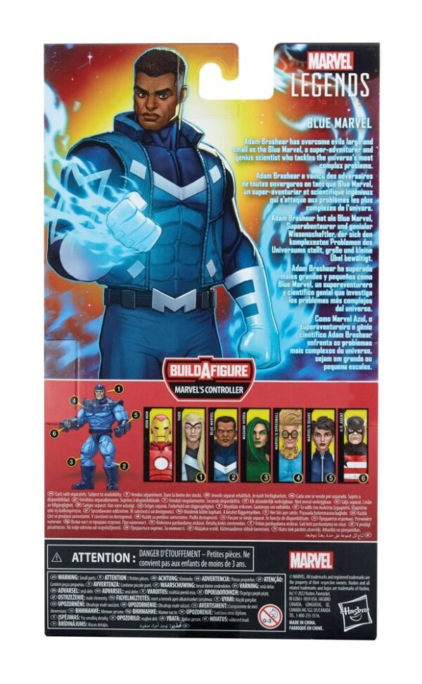 Figura Blue Marvel Marvel's Controller BAF 1 Marvel Legends Hasbro