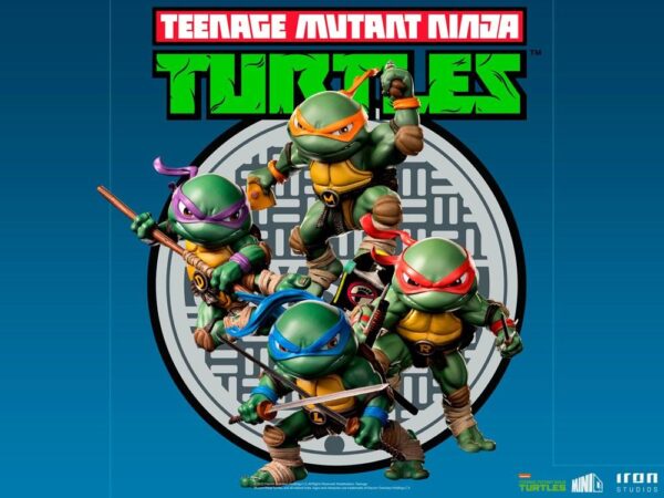 Pack 4 Minifiguras TMNT Tortugas Ninja Iron Studios