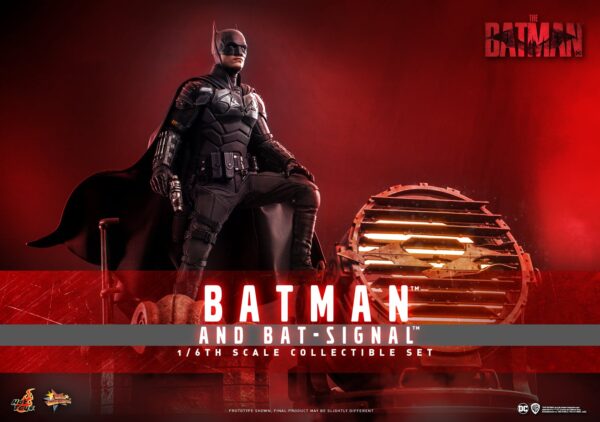 Figura The Batman y Batseñal Hot Toys Escala 1:6