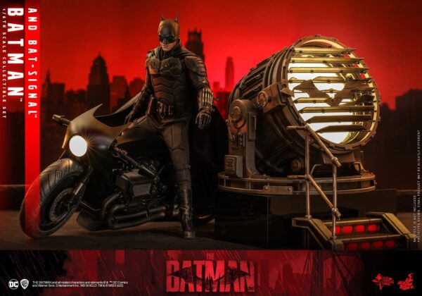 Figura The Batman y Batseñal Hot Toys Escala 1:6