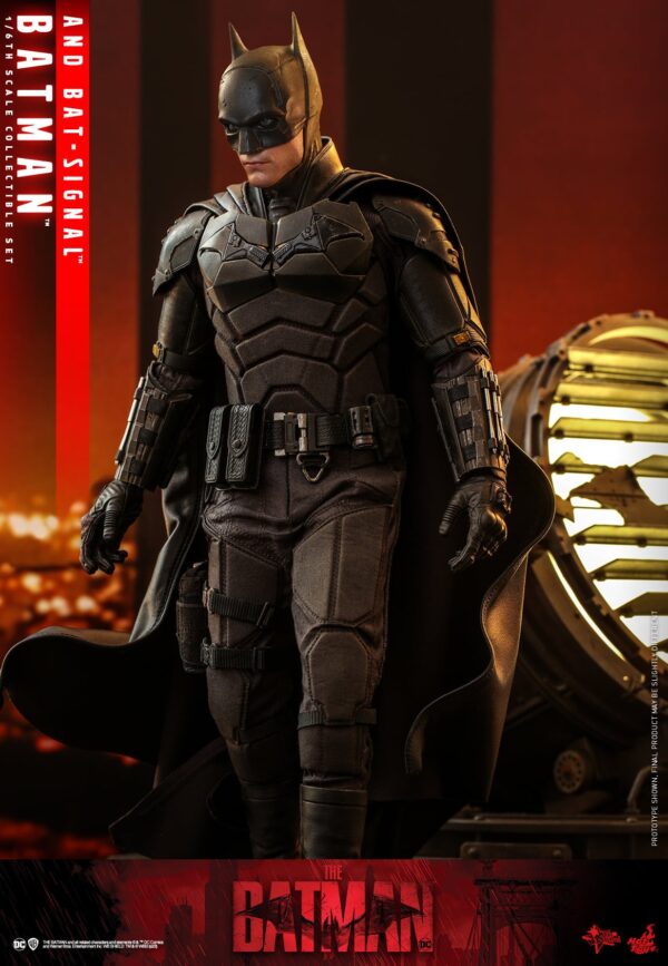 Figura The Batman y Batseñal Hot Toys Escala 1:6