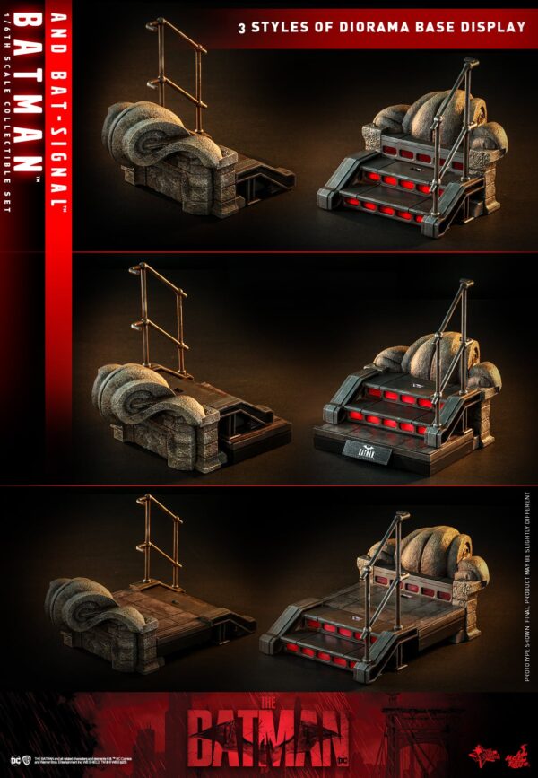 Figura The Batman y Batseñal Hot Toys Escala 1:6