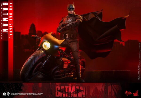 Figura The Batman y Batseñal Hot Toys Escala 1:6
