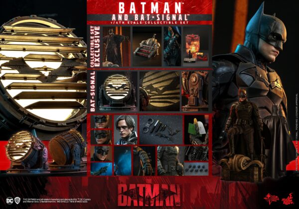 Figura The Batman y Batseñal Hot Toys Escala 1:6