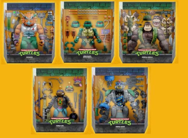 Pack 5 Figuras Tortugas Ninja Ultimates Super7