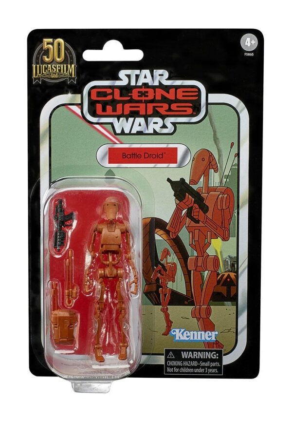 Figura Battle Droid Clone Wars Star Wars Vintage Collection