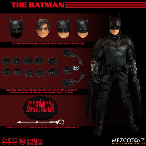 Figura The Batman Escala 1:12 Mezco