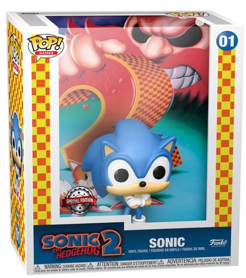 Figura Sonic the Hedgehog 2 Game Cover Heo Exclusive POP Funko 01
