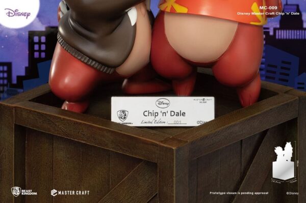 Estatua Chip y Chop Rescatadores Disney Master Craft Beast Kingdom