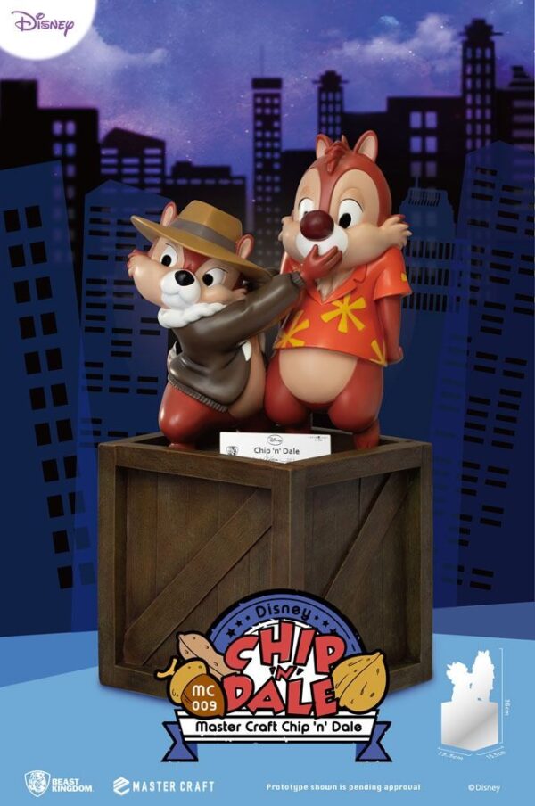 Estatua Chip y Chop Rescatadores Disney Master Craft Beast Kingdom