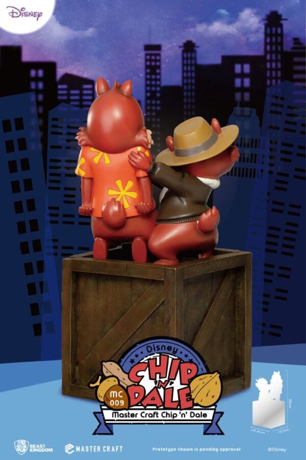 Estatua Chip y Chop Rescatadores Disney Master Craft Beast Kingdom